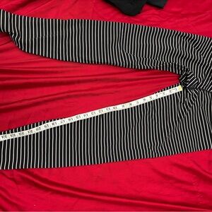 lululemon athletica Black and White Striped Leggings
